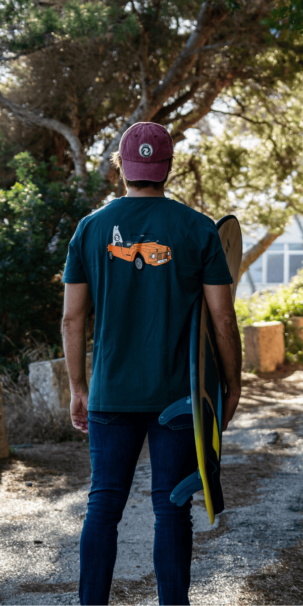 Sustainable bottle green Hossegor t-shirt - Image 3