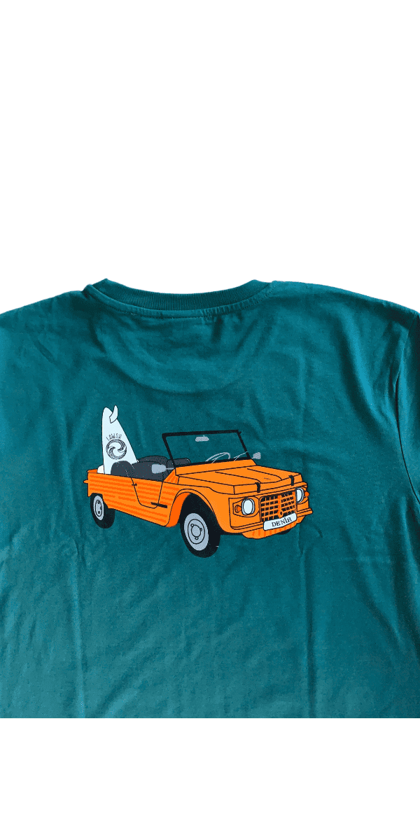 green sustainable hossegor mehari t-shirt