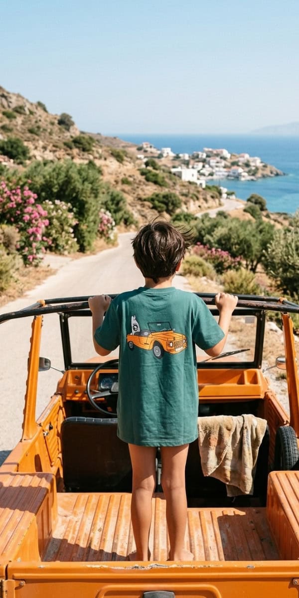 Mehari Green Mini Hosegor Sustainable T-shirt