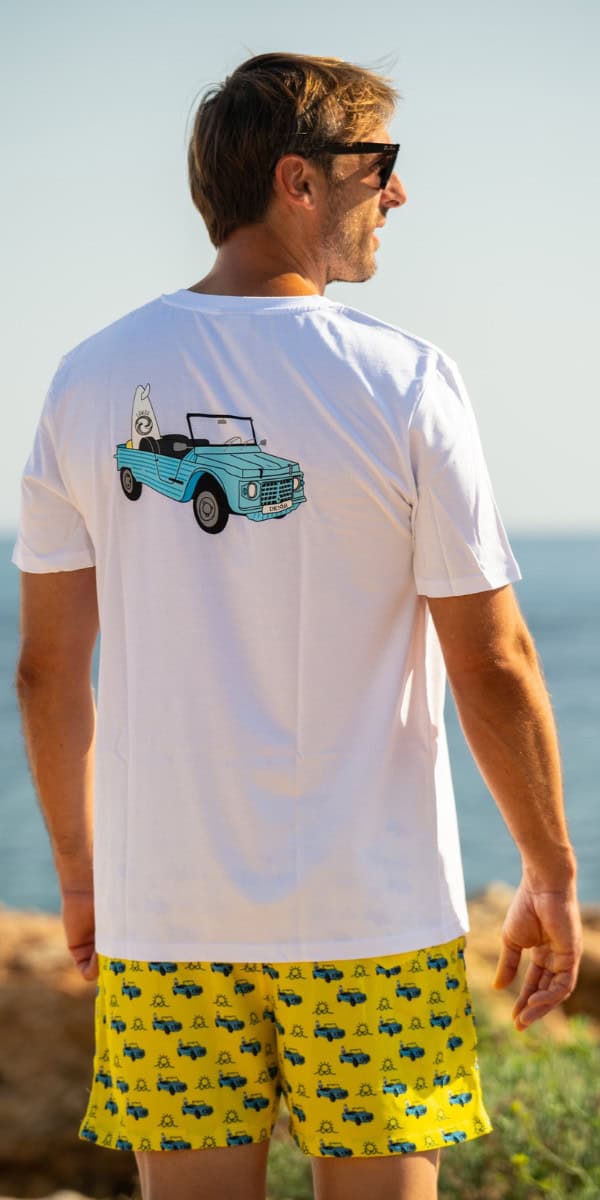White Hossegor Mehari Sustainable T-shirt