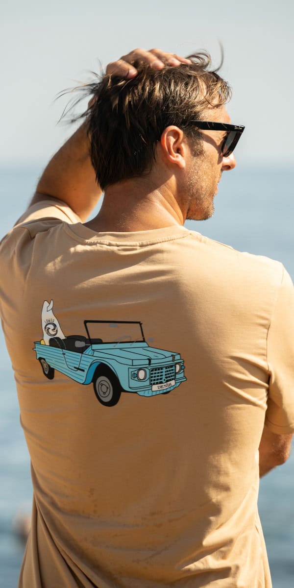 Hossegor camel sustainable t-shirt