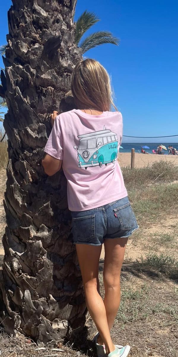 Pink Marbella Sustainable Van T-shirt