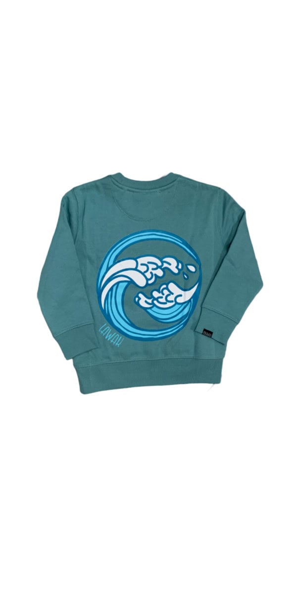 Sustainable mini Brisbane wave sweatshirt