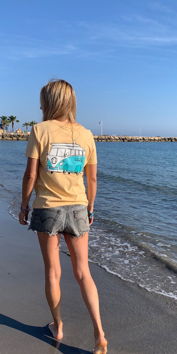 Yellow Marbella Sustainable T-shirt - Image 2