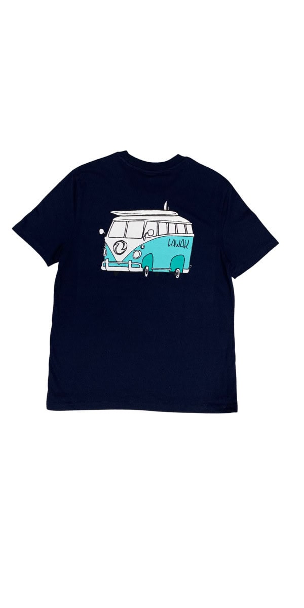 Sustainable navy blue van t-shirt - Image 3