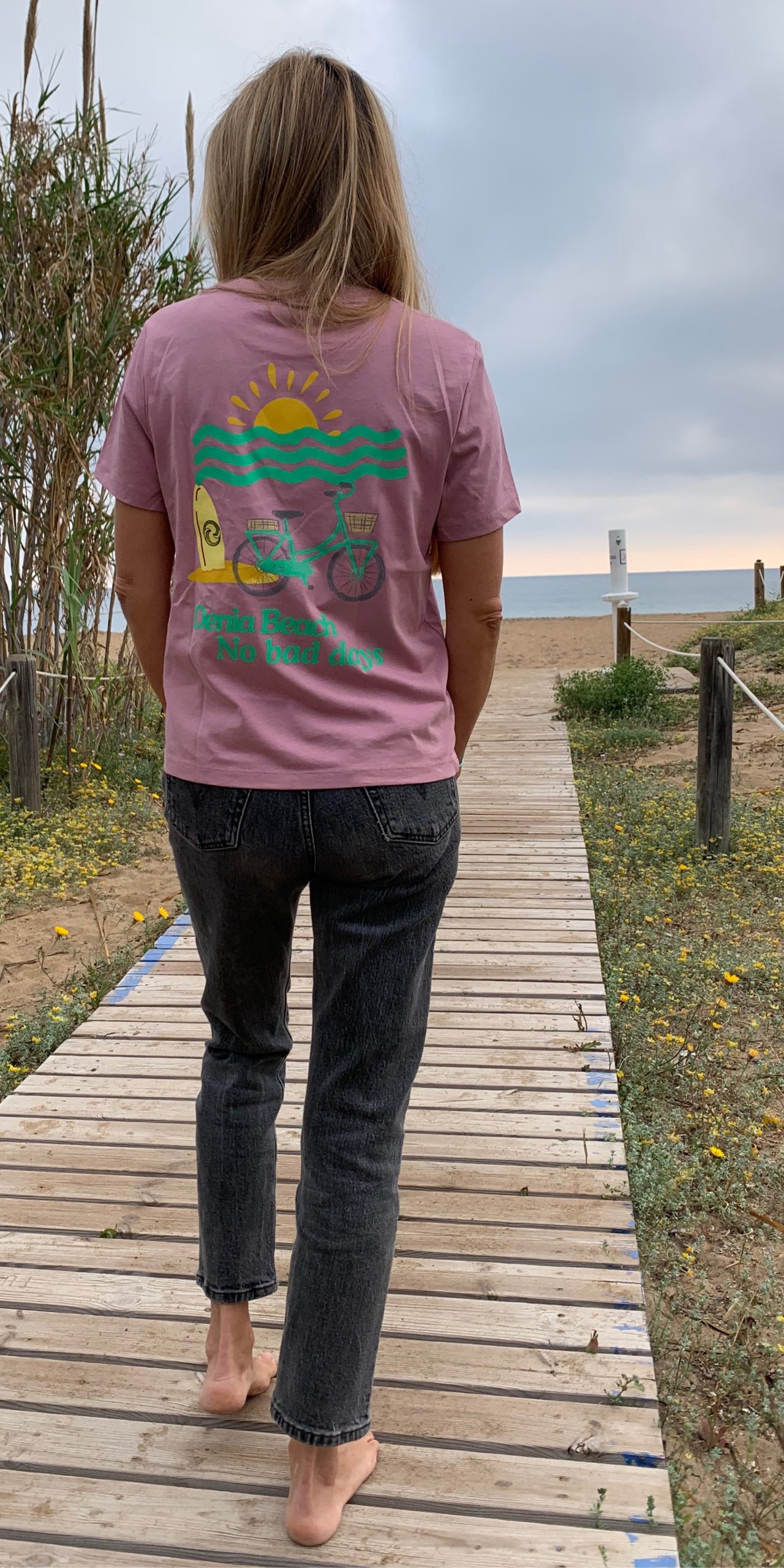 Camiseta Denia bici rosa - Imagen 4