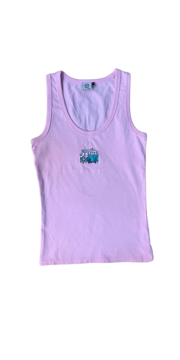 Moraira Pink Sleeveless T-Shirt – Women – 100% Organic Cotton