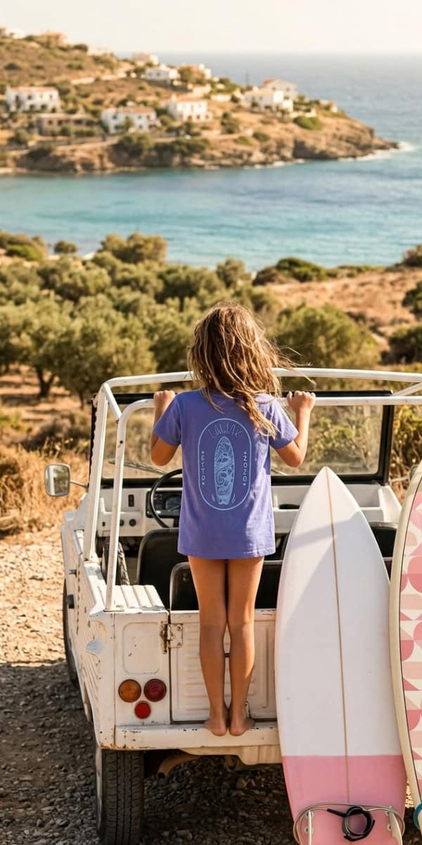Boy's blue board t-shirt