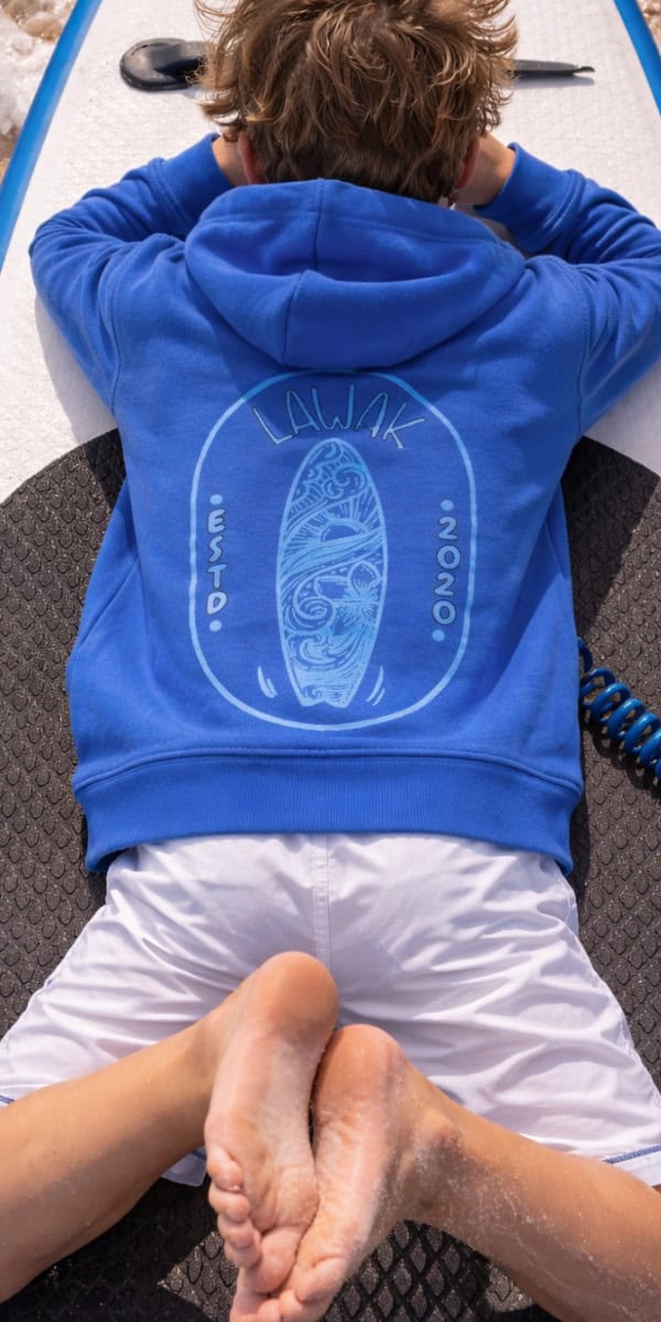Blue board children's sweatshirt