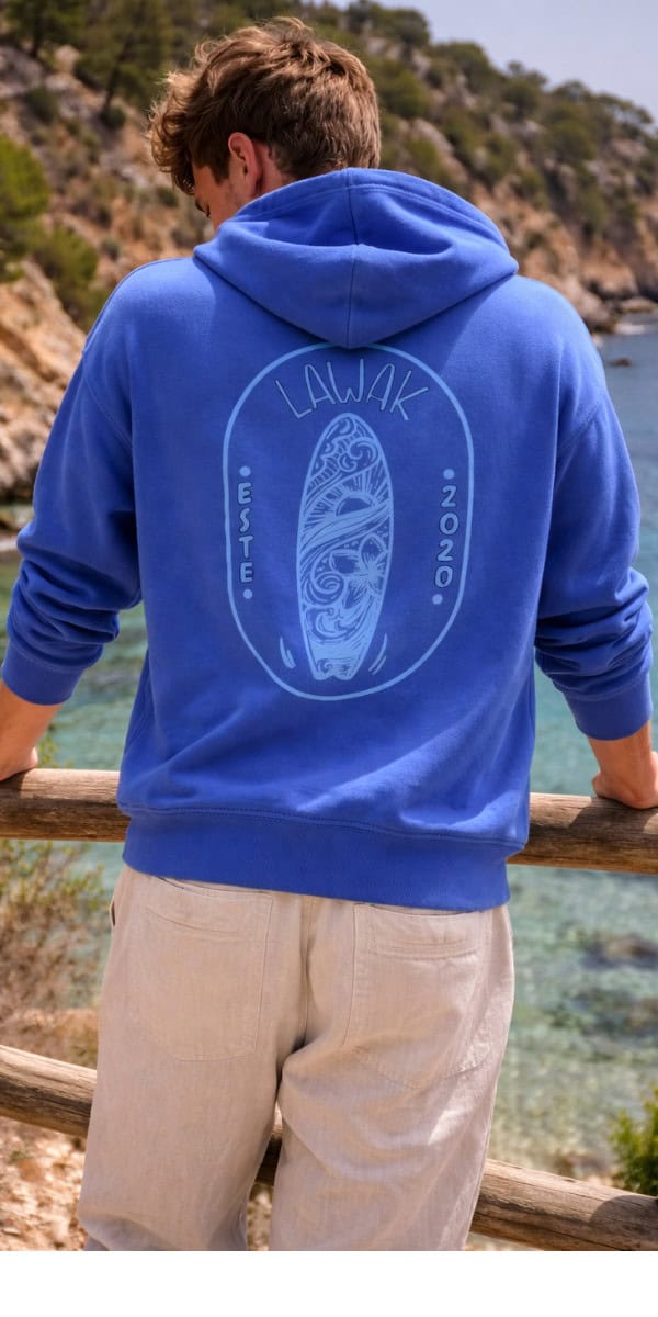 Sustainable sweatshirt table 2.0 blue