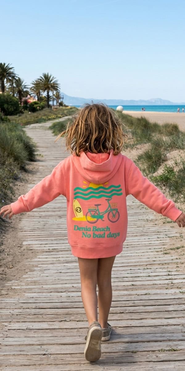 Pink Children's Sweatshirt – Organic Cotton | Lawak Dénia