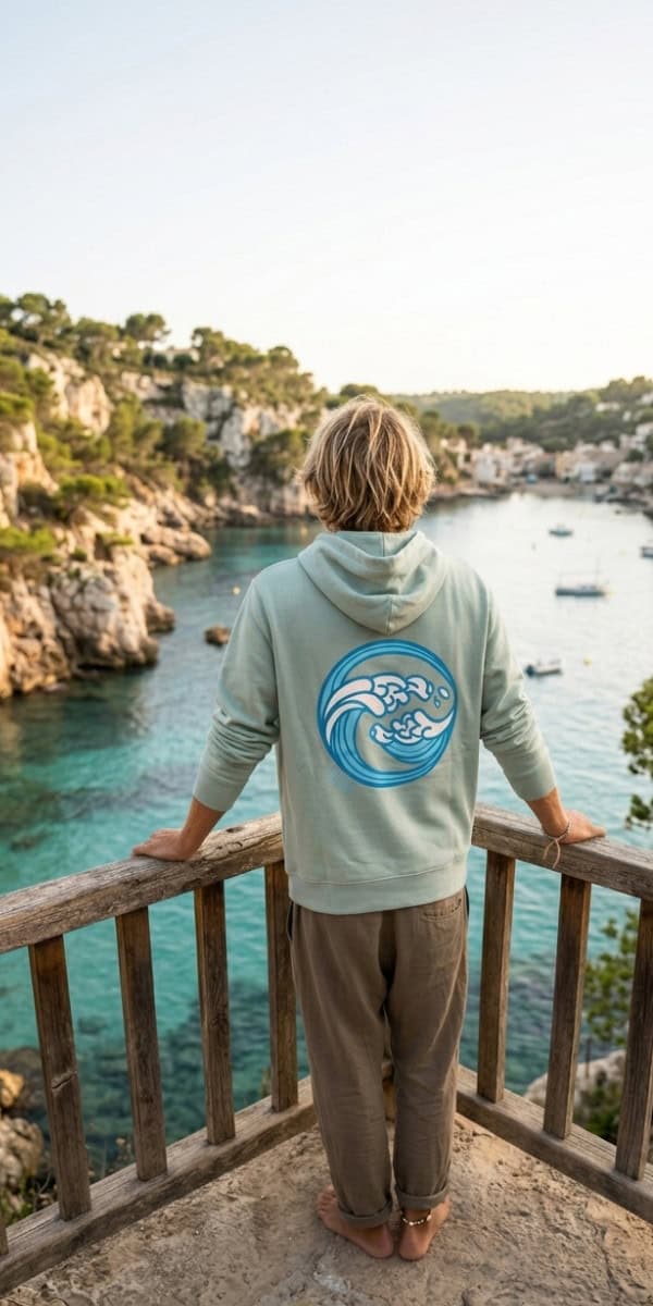 Green Wave sustainable sweatshirt