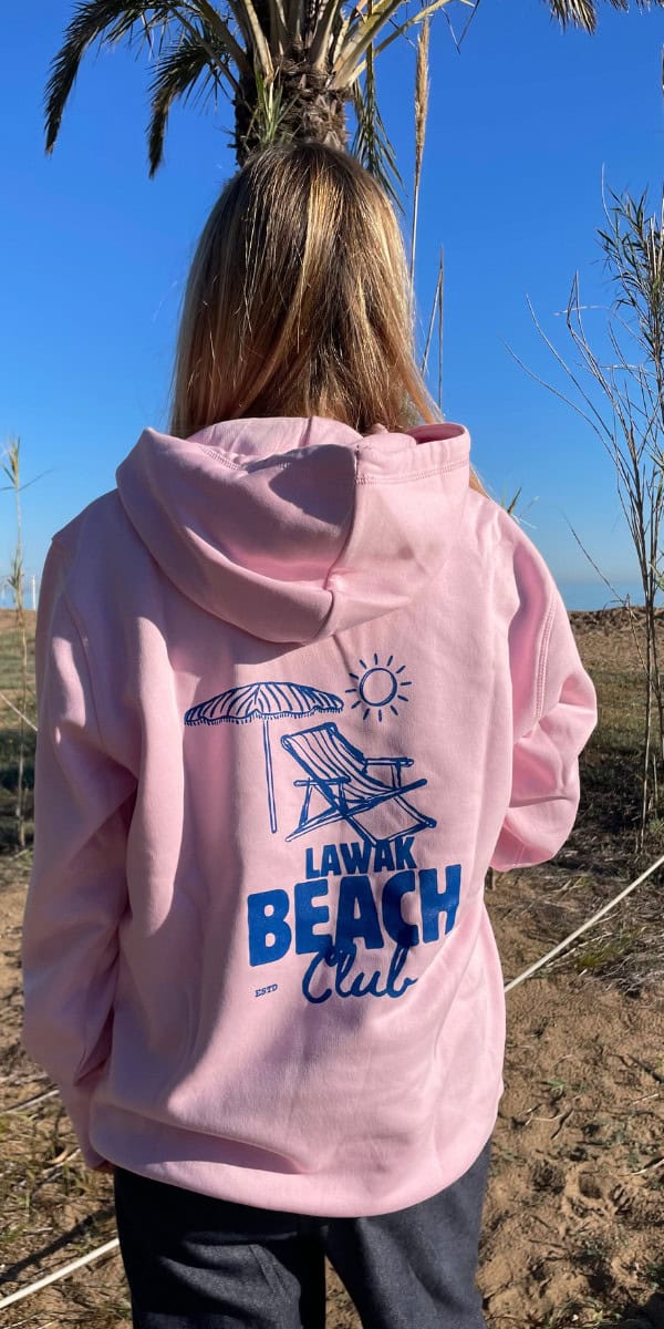 Beach Club Pink Sweatshirt
