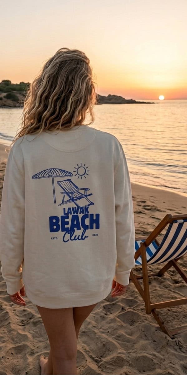 Beach Club Raw Sweatshirt
