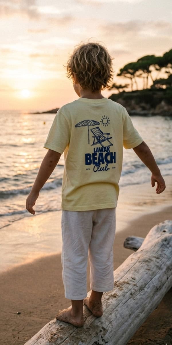Kids' Beach Club Yellow T-shirt