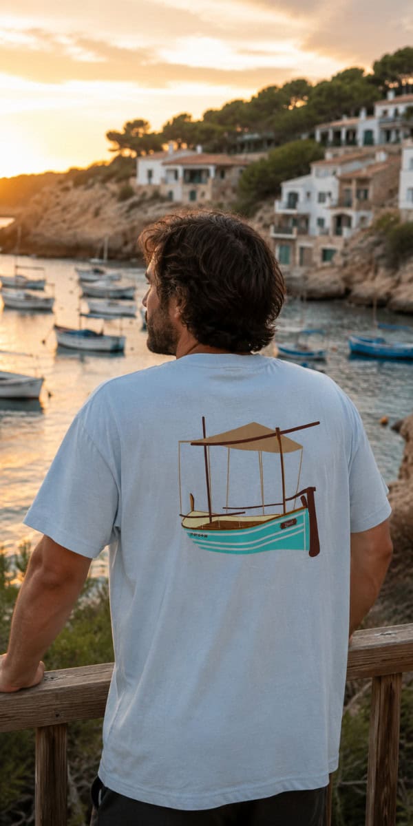 Camiseta Llaut celeste